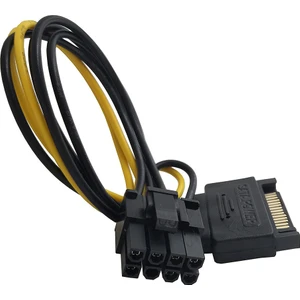 BK Teknoloji Pcı-E Ekran Kartı Bakır Güç Kablosu 15PIN Sata Erkek To 8pin(6+2)
