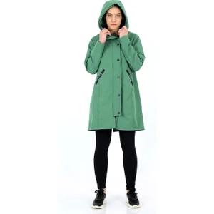 Banada Moda Kapüşonlu Fermuar Cepli Double Face Trend Mont Parka