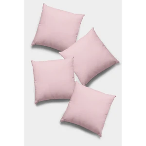 4'lü 43 x 43 cm Pudra Premium Kumaş Tay Tüyü Döşemelik Dekoratif Çift Taraflı Kırlent Kılıfı KRL006