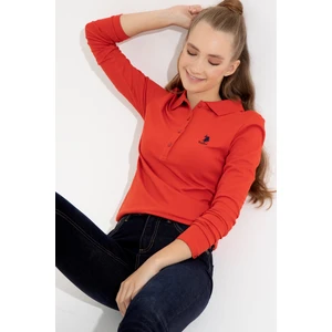 U.S. Polo Assn. Kadın Kırmızı Sweatshirt 50256259-VR030