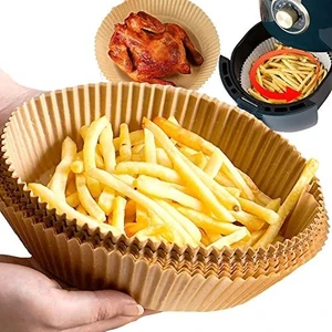 Fritöz Pişirme Kağıdı Air Fryer Yağsız Pişirme Kağıt Kare Tek Kullanımlık 50 Adet