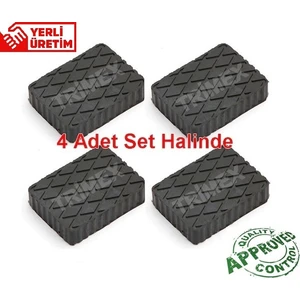 Kauçuk Lift Takozu 160X120 Yükseklik 20MM 4 Adet