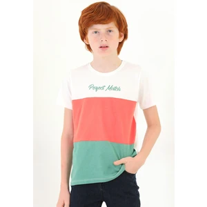 Erkek Çocuk Perfect Match Baskı Parçalı Tshirt
