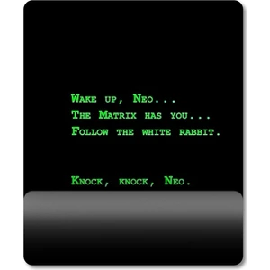 Wake Up Neo - Matrix Bilek Destekli Mousepad Model - 1