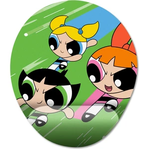 Powerpuff Girls Bilek Destekli Mousepad Model - 1 Oval