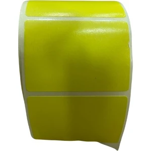 Etiket 40 x 58 Kuşe 500 Sarım Sarı Eczane Kullanımı Için