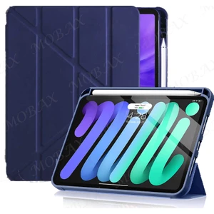 Xiaomi Mi Pad 5 / 5 Pro 11 Inç Kılıf Kalem Şarj Bölmeli Case Arkası Şeffaf