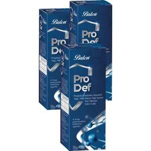 Pro Def Propolis Ekstraktlı Sprey Takviye Edici Gıda 3 x 30 ml Prodef Sprey