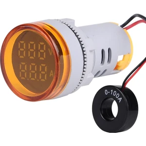 Dijital Voltmetre - Ampermetre Ac 50-500V 0-100A