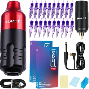 Kablosuz Dövme Makinesi Mast Pro Tattoo Rotary Pen Kalıcı Makyaj Cihazı