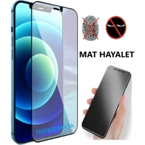 Iphone 14 Plus Mat Hayalet Gizli Privacy Tam Kaplayan Kırılmaz Cam Seramik Nano Ekran Koruyucu