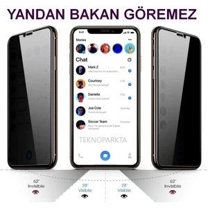 Iphone 14 Hayalet Privacy Gizli Görünmez Tam Kaplayan Kırılmaz Cam Ekran Koruyucu