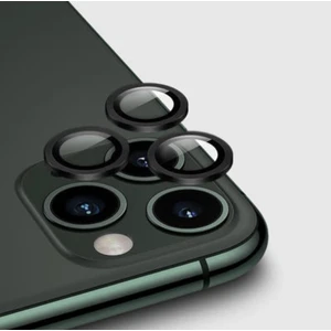 Iphone 14 Pro Kamera Koruyucu Lens Mercek Metal Çerçeveli 3lü Set Siyah Black