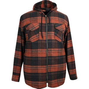Erkek Büyük Beden Battal Boy Kapşonlu Oduncu SWEAT&2XL-12XL