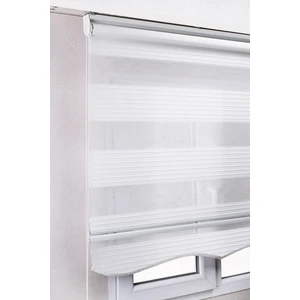 Bizden Perde Etekli Beyaz Pileli Zebra Stor Kaliteli Güneşlik Perde