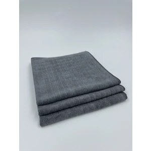 Missclean Mikrofiber Kareli Mutfak Bezi Leke Tutmaz Koku Yapmaz 40*40 cm Gri 3 Adet
