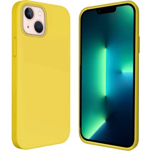 Piyasa Sepeti Apple iPhone 14 Plus 6.7'' Içi Kadife Silikon Kılıf Sarı