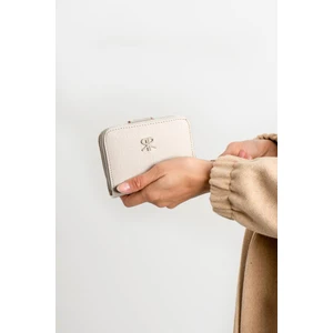 Impolo Nora Krem Kadın Cüzdan 10X13 Ebatında