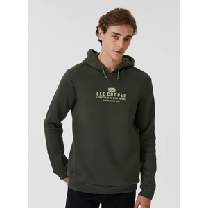 Lee Cooper Faust Erkek Kapüşonlu Sweatshirt Haki