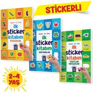 Yapıştır-Çiz-Boya Ilk Sticker Kitabım (2-4 Yaş)