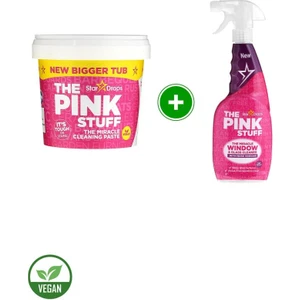 The Pink Stuff Mucizevi Miracle Temizlik Macunu 850 gr Mucizevi Vinegar Cam Temizleyici 750 ml
