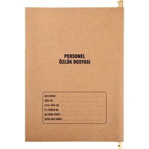 Metal Askılı Personel Özlük Dosyası 8 Yapraklı