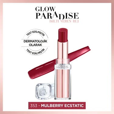 Glow Paradise Balm-in-lipstick - Işıltı Veren Bordo Tonlu Ruj 353 Mulberry