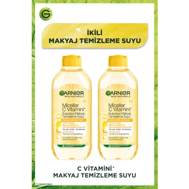 Garnier Micellar C Vitamini Makyaj Temizleme Suyu 2'li