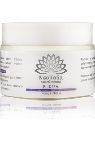 NeoTolia Natural Cosmetics El Kremi (Doğal)