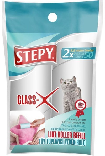 Stepy Classx Tüy Toplayıcı Yedek Rulo/50 Yaprak 2li