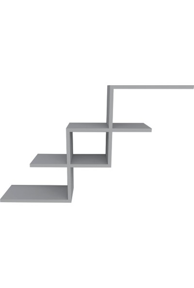 Arnetti Plane Duvar Rafı Beyaz 60X100,4X19,6 Merdiven Raflı Özel Tasarım Dekoratif Kolay Kurulum