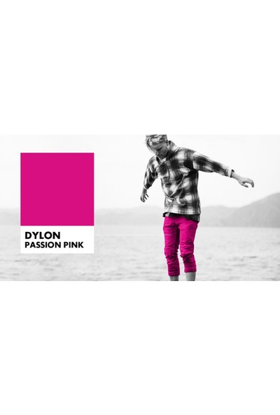 Dylon Elde Boyama -Koyu Pembe- Passion Pink- Fabric Dye - Elde Boyama - Kumaş Boyası / Giysi Boyası