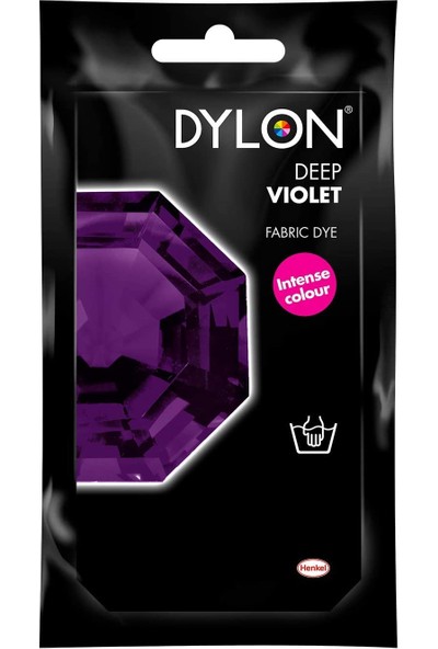 Dylon Elde Boyama - Koyu Mor - Deep Violet Fabric Dye - Elde Boyama - Kumaş Boyası / Giysi Boyası