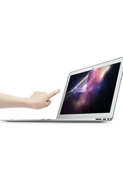 Arabulalaca Macbook Air 13.6 İNÇ A2681 Uyumlu M2 - A3113 M3 Çip Parlak Kristal Şeffaf Kılıf + Ekran Koruyucu Film