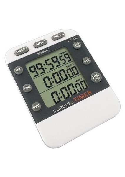 Mutfak LCD Dijital Çalar Saat Geri Sayım Sayacı Mutfak Zamanlayıcıları (Yurt Dışından)