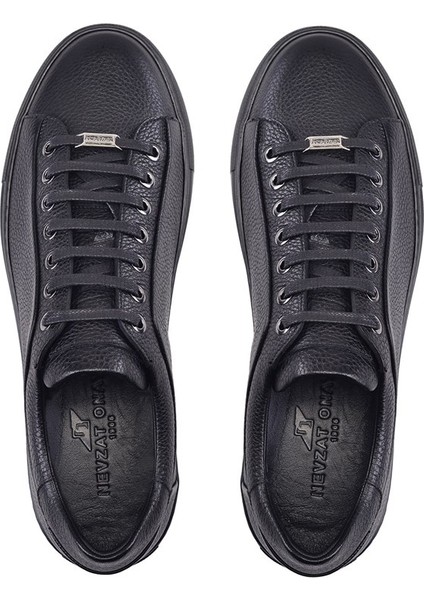 Siyah Bağcıklı Sneaker Erkek Ayakkabı -11196- modelleri