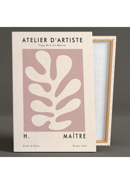 Atelier De Artiste Boho Stil Ilüstraston Henry Matisse Kanvas Tablo