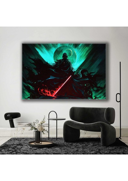 Darth Wader Karanlık Lord Işın Kılıcı Star Wars Kanvas Tablo