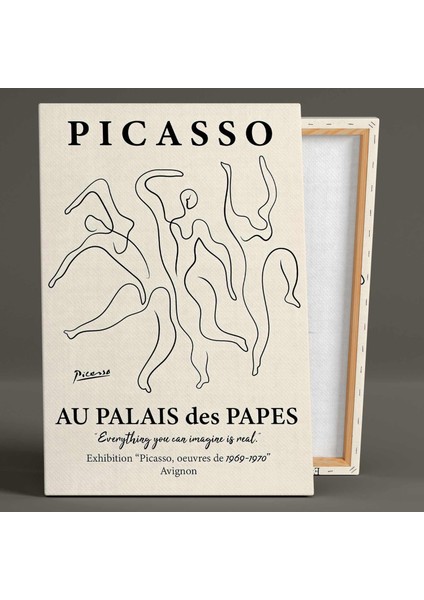 Pablo Picasso Avignon Dans Eden Insan Figürleri Minimal Boho Kanvas Tablo