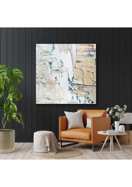 Tuval Üzerinde Boya Izleri Abstract Sanat Kanvas Tablo