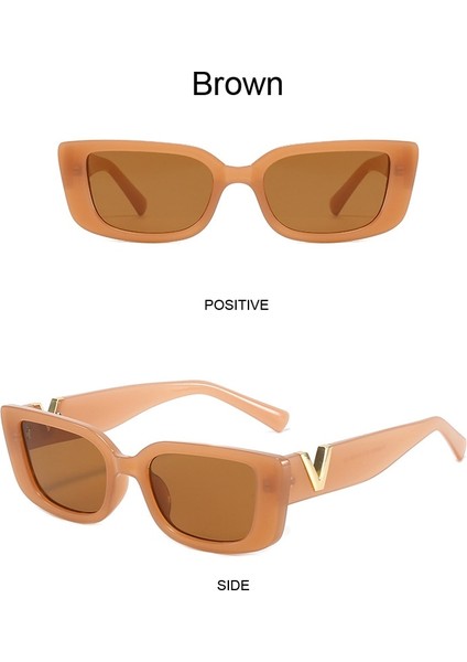 Dikdörtgen Küçük Çerçeve Bayan Güneş Gözlüğü Klasik Siyah Kare (Yurt Dışından) fiyatları