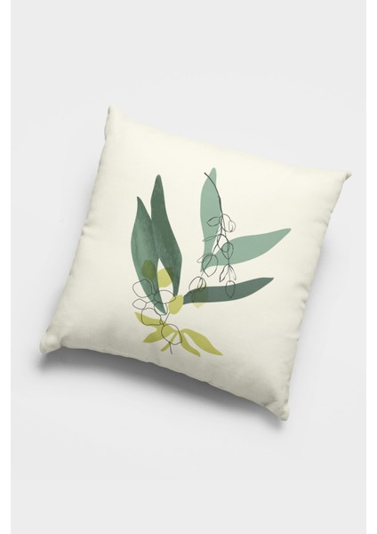 Çift Taraflı 4'lü Kırlent Kılıfı 43X43 Cm Gizli Fermuar Dokuma Premium Tay Tüyü Kumaş 4KR017