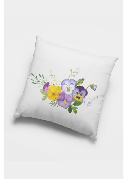 Çift Taraflı 4'lü Kırlent Kılıfı 43X43 Cm Gizli Fermuar Premium Kumaş Dokuma Tay Tüyü 4KR050