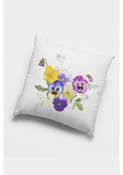 Çift Taraflı 4'lü Kırlent Kılıfı 43X43 Cm Gizli Fermuar Premium Kumaş Dokuma Tay Tüyü 4KR050