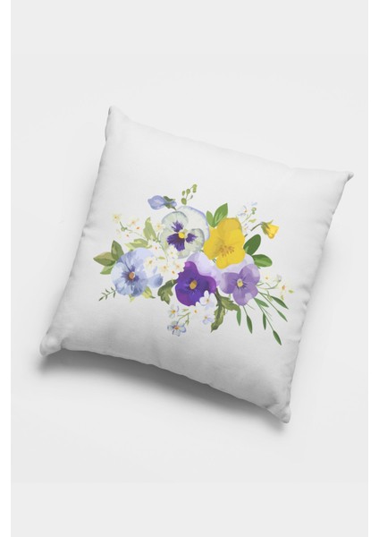 Çift Taraflı 4'lü Kırlent Kılıfı 43X43 Cm Gizli Fermuar Premium Kumaş Dokuma Tay Tüyü 4KR050