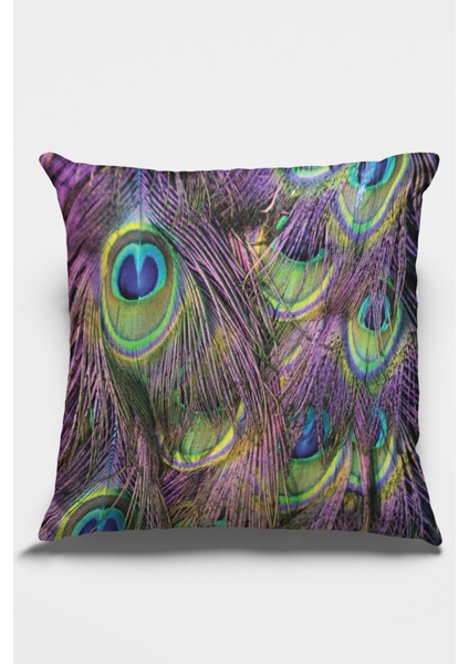 Premium Tay Tüyü Çift Taraflı Kırlent Yastık Kılıfı Dokuma Leke Tutmaz Kumaş Renkli 43X43 Cm KRL449