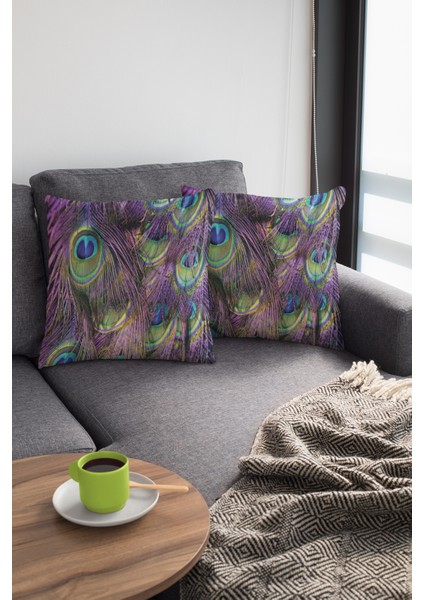 Premium Tay Tüyü Çift Taraflı Kırlent Yastık Kılıfı Dokuma Leke Tutmaz Kumaş Renkli 43X43 Cm KRL449 modelleri