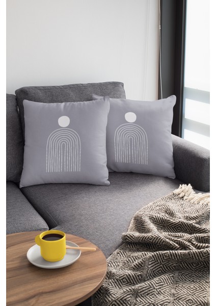 Soyut Tay Tüyü Premium Leke Tutmaz Kumaş Çift Taraflı Kırlent Yastık Kılıfı 43X43 Cm KRL176 modelleri