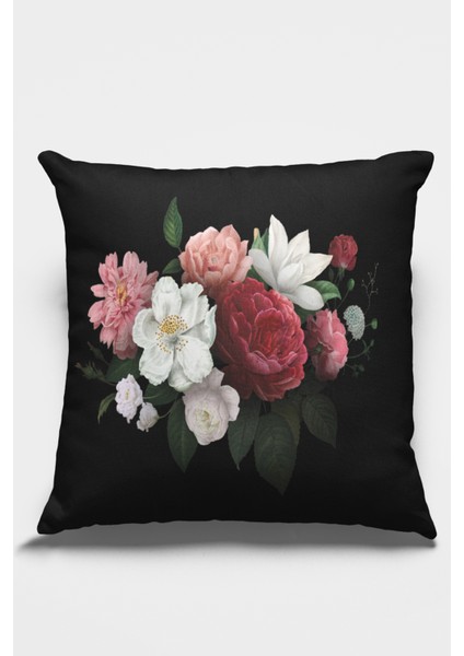 Premium Tay Tüyü Dokuma Kumaş Çiçekli Çift Taraflı Kırlent Yastık Kılıfı 43X43 Cm KRL436 fiyatları