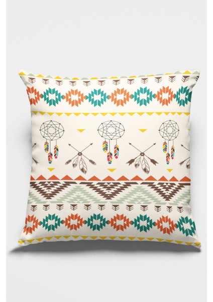 Premium Tay Tüyü Dokuma Kumaş Bohem Çift Taraflı Kırlent Yastık Kılıfı 43X43 Cm KRL086 fiyatları